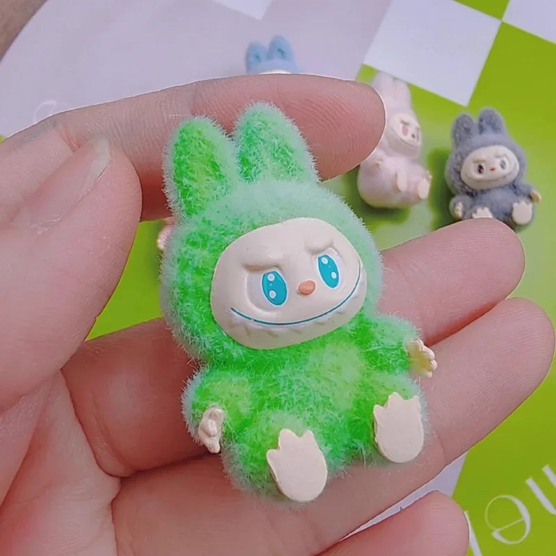 10pcs Mini Labubu Sitting Posture Action Figures