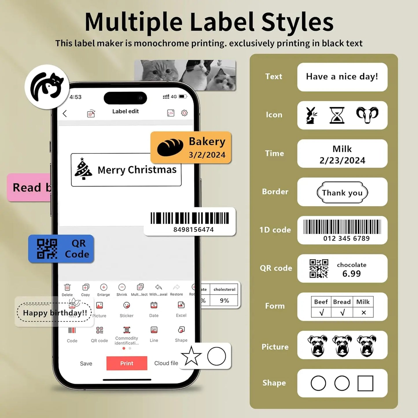 Marklife P15 Portable Label Printer