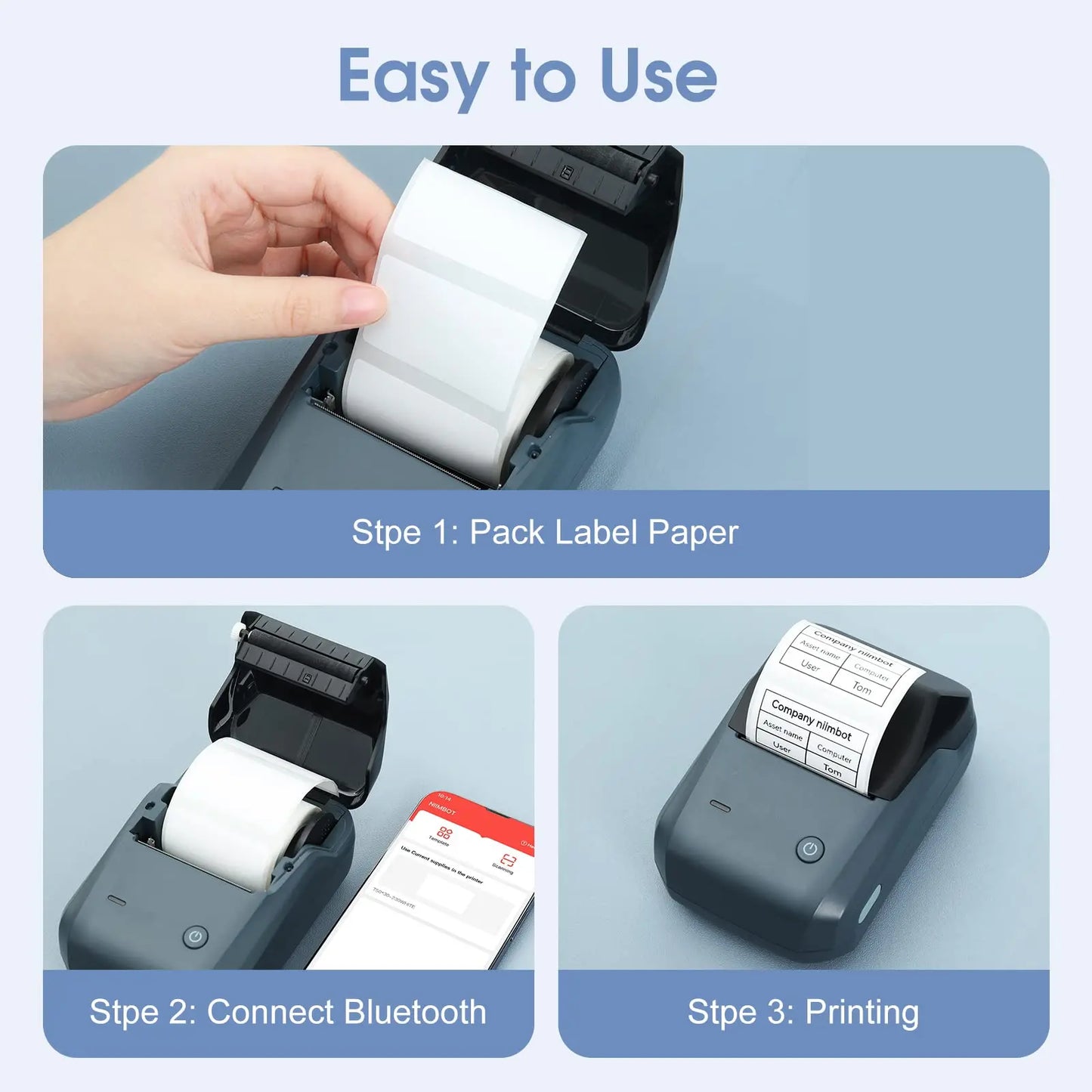 Niimbot B1 Portable Label Printer