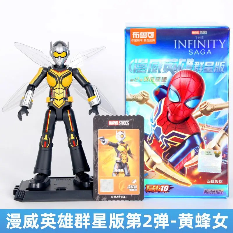 POP MART Labubu Doll Blokees Iron Hero Box
