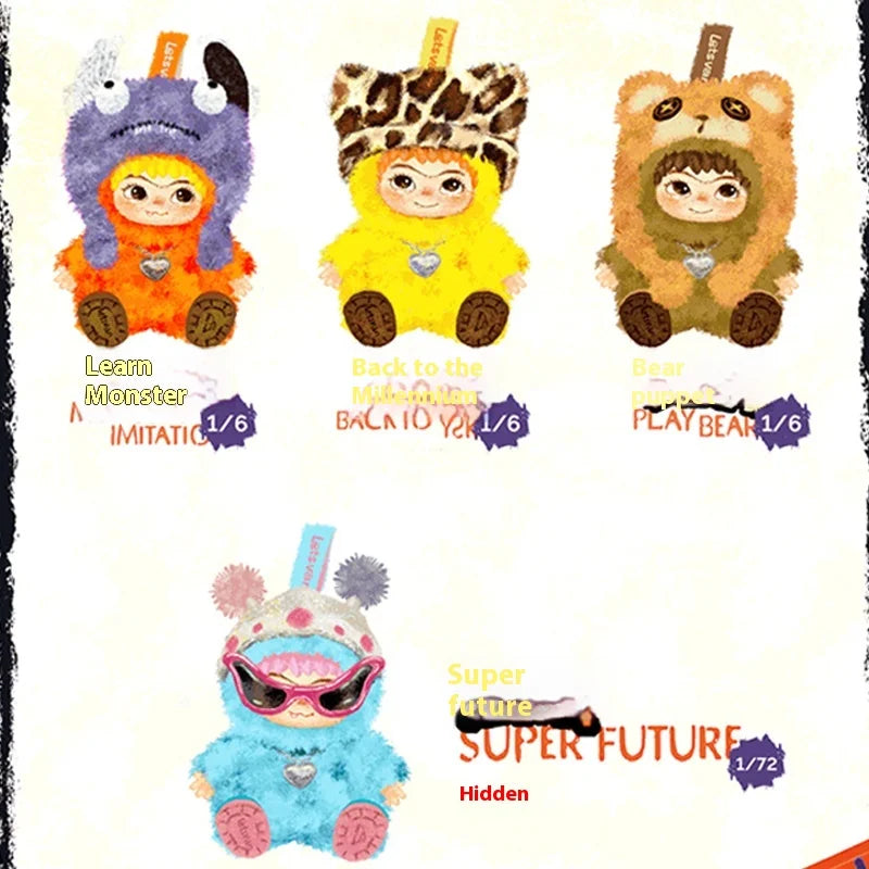POP MART Labubu Doll MINISO Wakuku Blind Box
