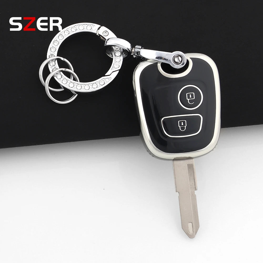 Pink TPU Car Key Cover