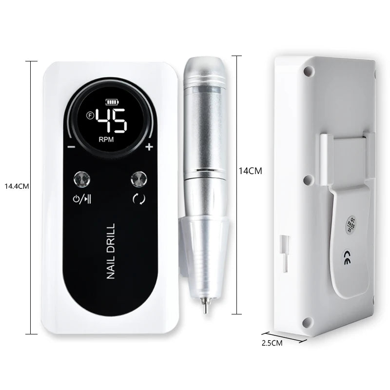 Rechargeable 45000RPM Electric Nail Drill
