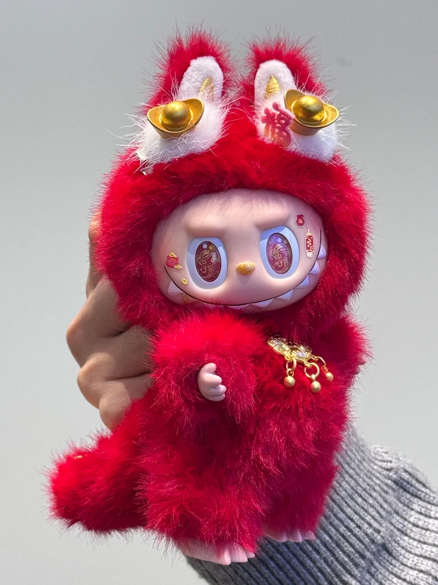 Popmart Labubu Mokoko 17cm The Monsters Keychain