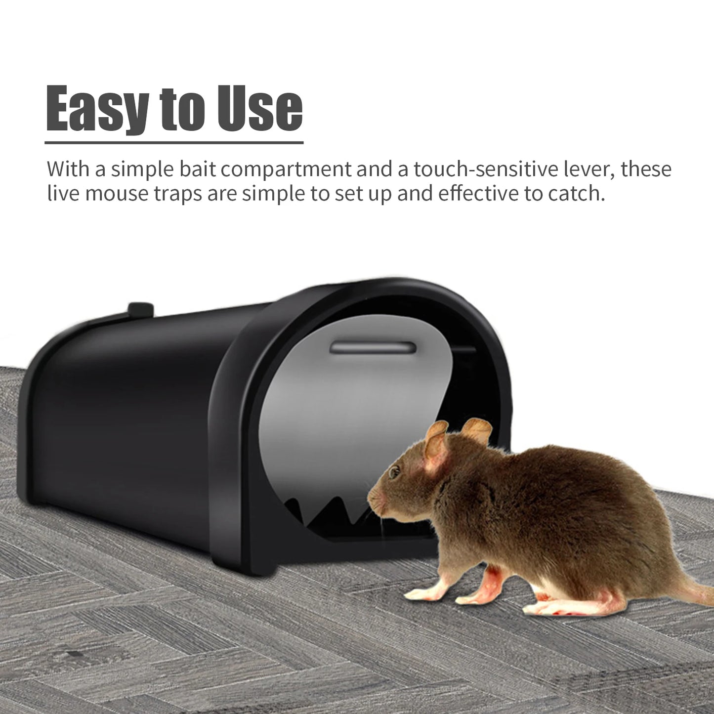 Rodent Zapper Rat Mice Mouse Trap Humane Mouse Trap Catch and Release Mouse Traps Mousetrap Catcher Capture Cage Indoor Outdoor