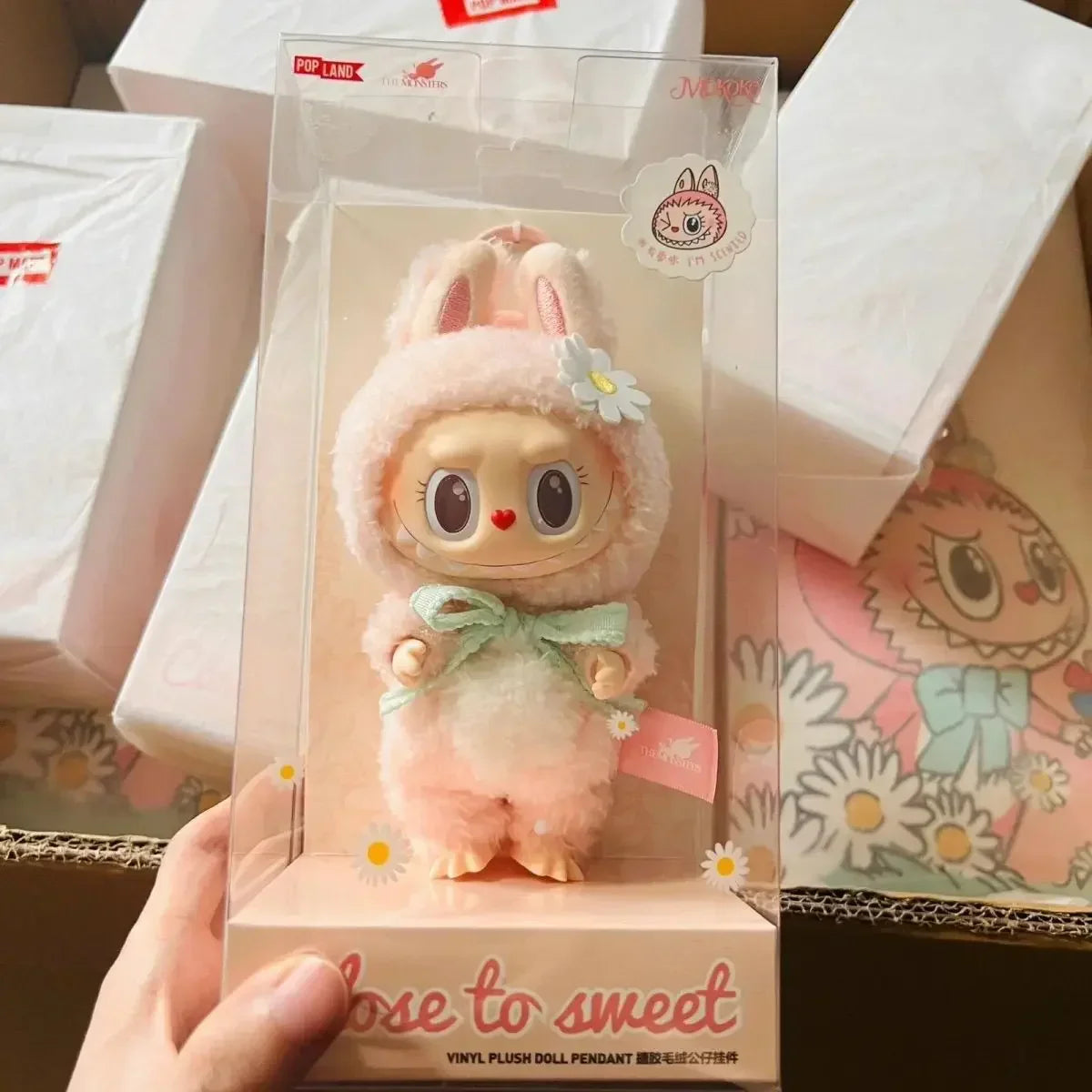 PopMart Labubu Has A Seat Macaron Vinyl Face Doll Pendant