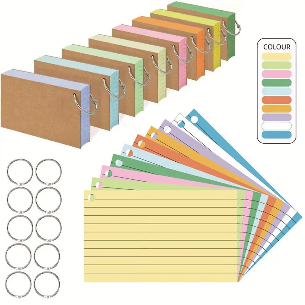 Binder Loose-Leaf Flash Cards
