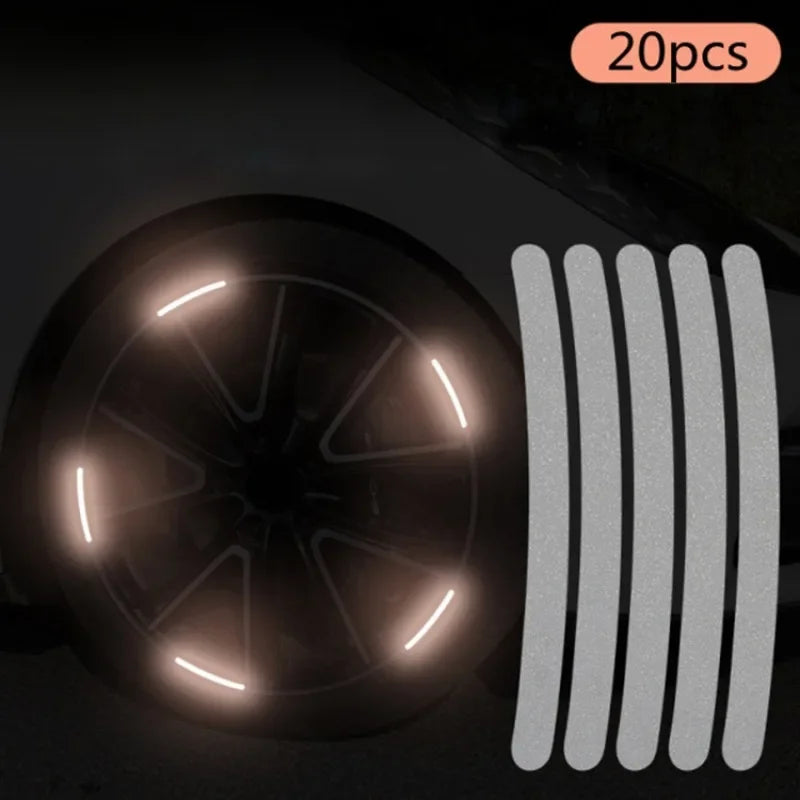 20pcs Car Wheel Reflective Stickers