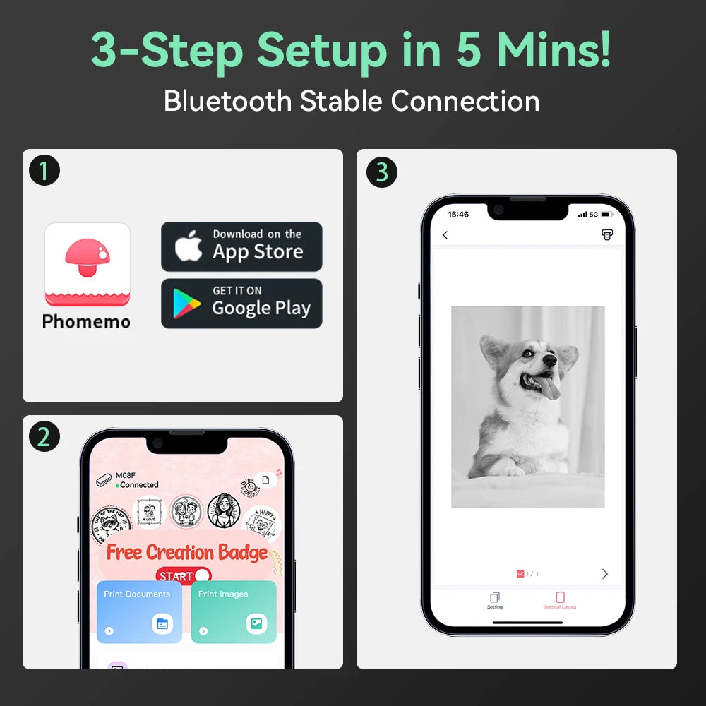 Phomemo M08F Wireless Label Printer