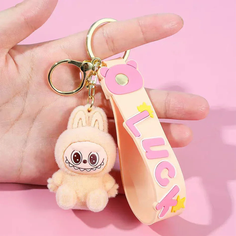PopMart Labubu Sitting Doll Keychain Gift