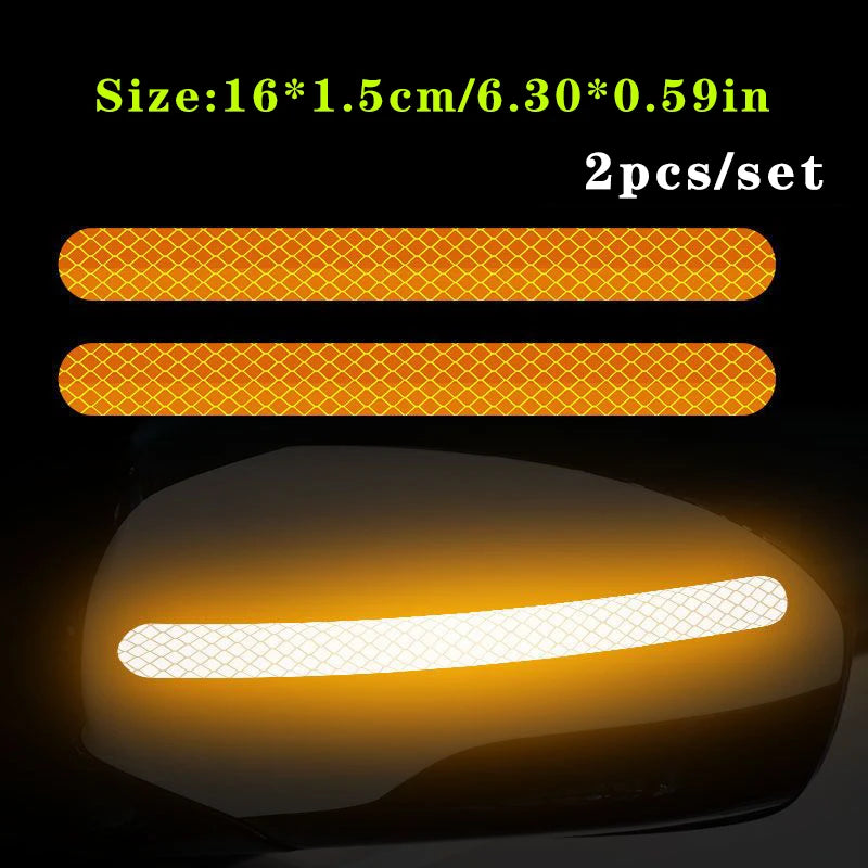 2pcs Car Reflective Safety Stickers