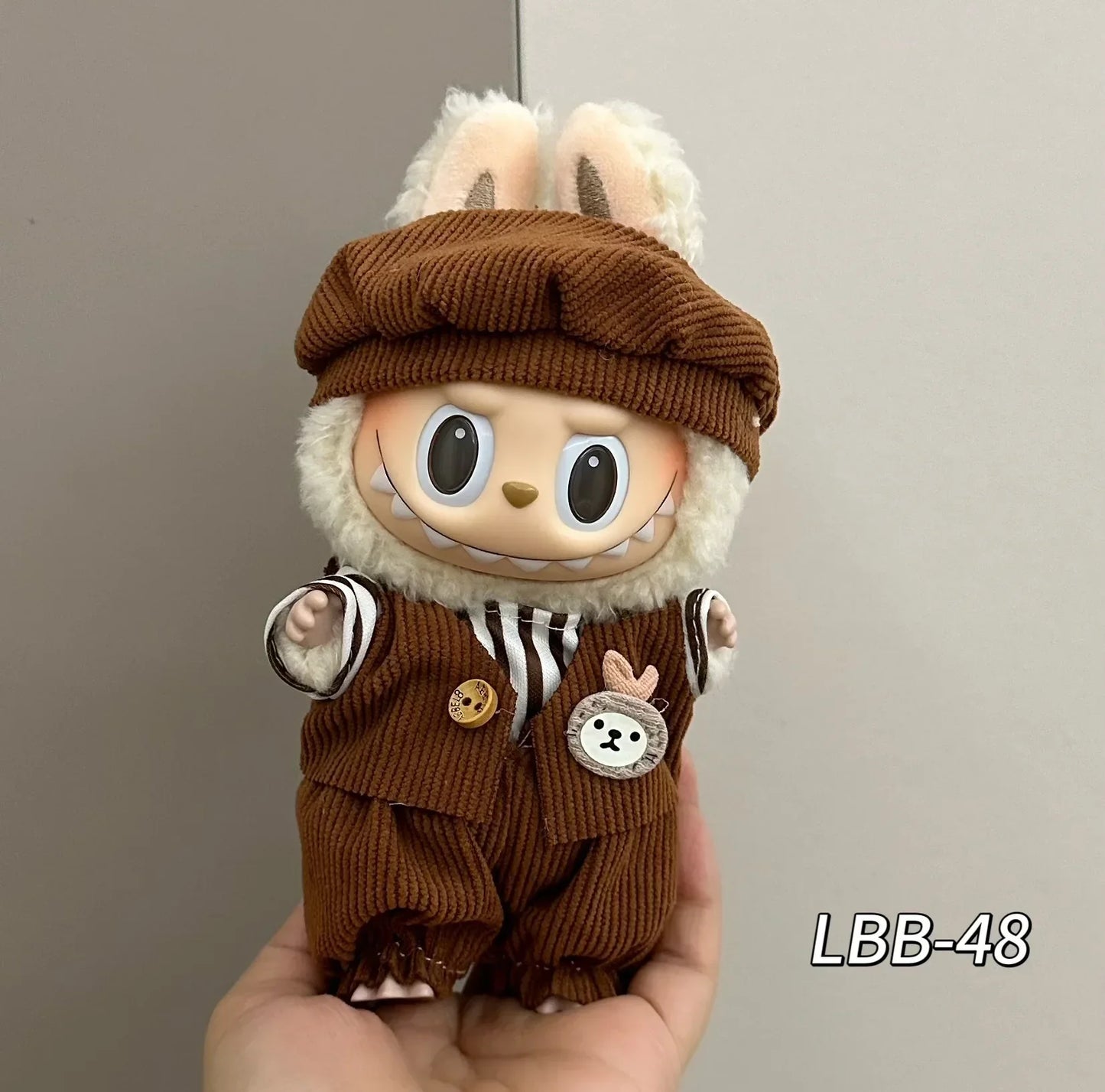 POP MART Labubu Doll 17cm Skirt Outfit Set