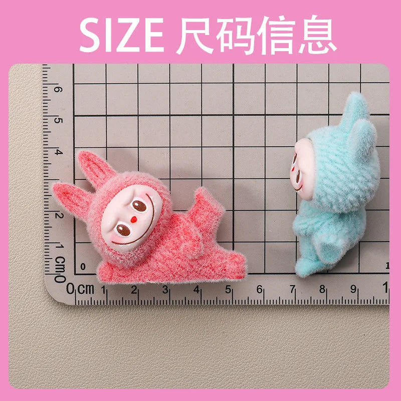 PopMart Labubu Macaron Lying Doll Keychain Gift