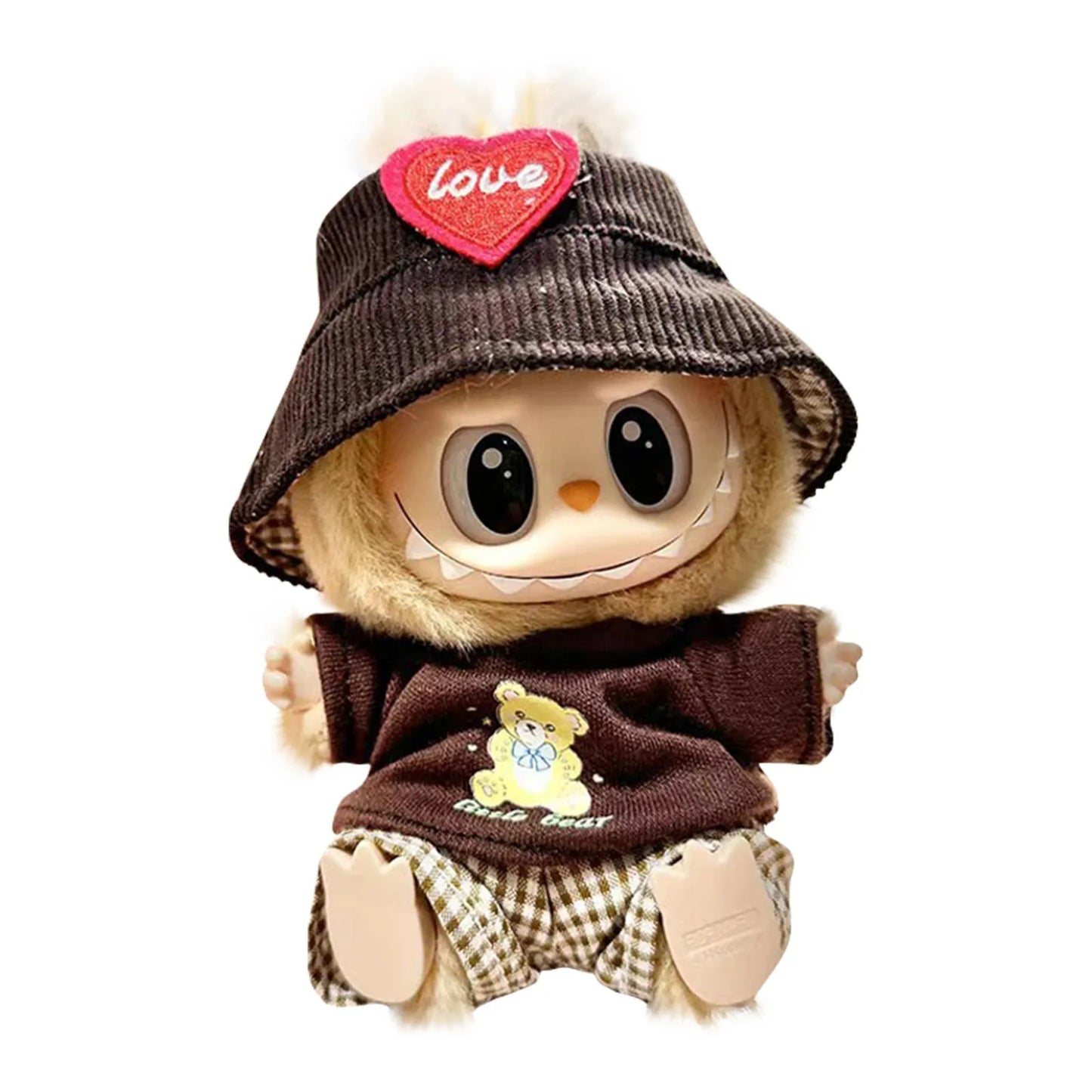 POPMART Labubu Doll 17cm Love Outfit Set