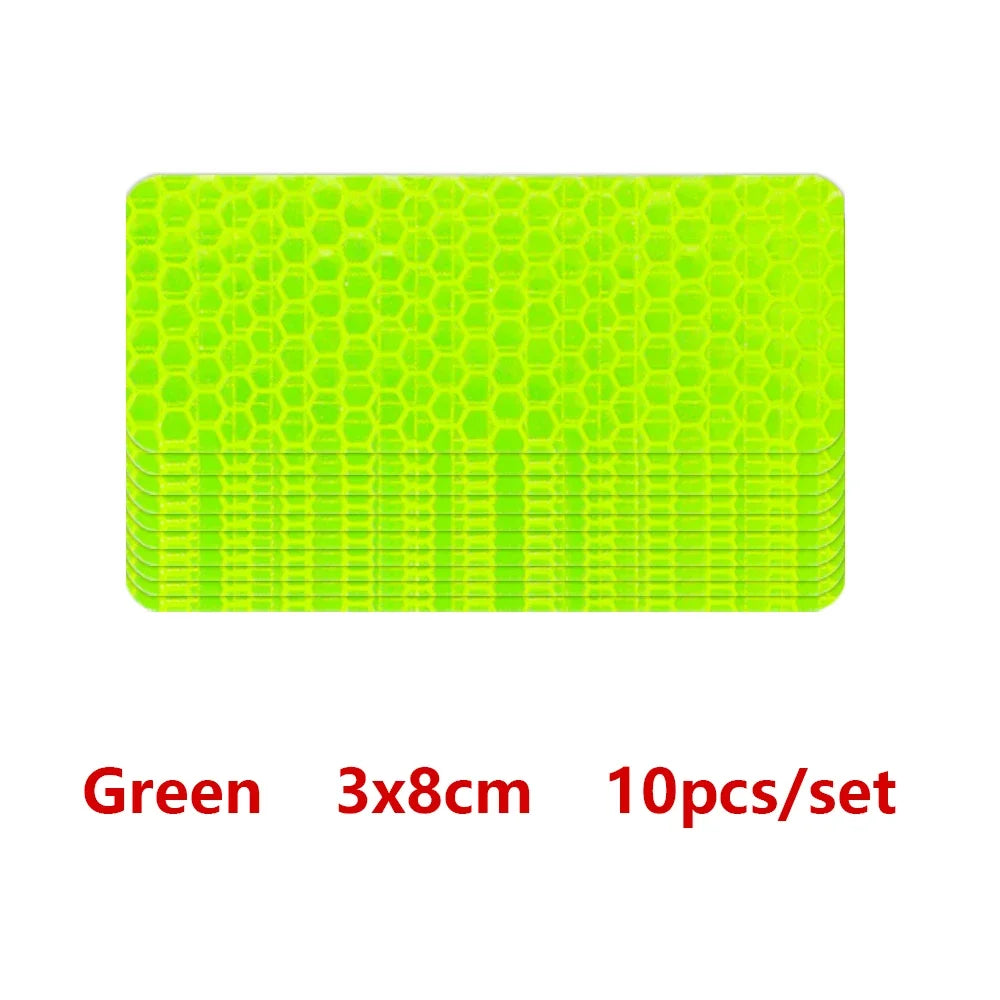 10pcs Car Reflective Bumper Stickers