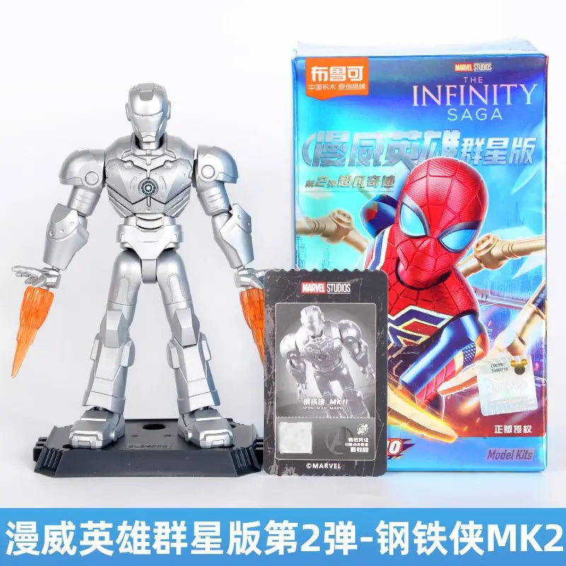 POP MART Labubu Doll Blokees Iron Hero Box