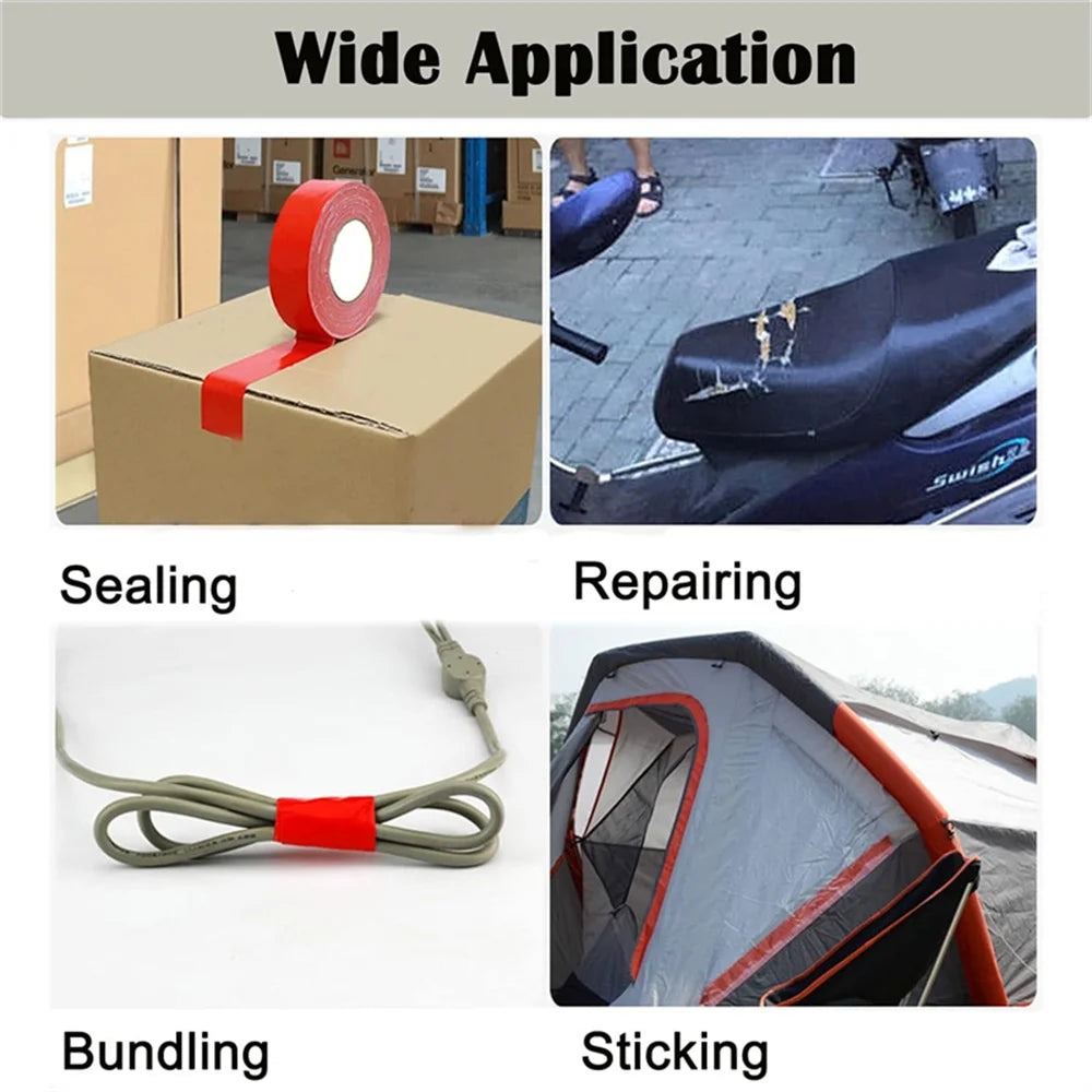 Red Adhesive Fabric Duct Tape