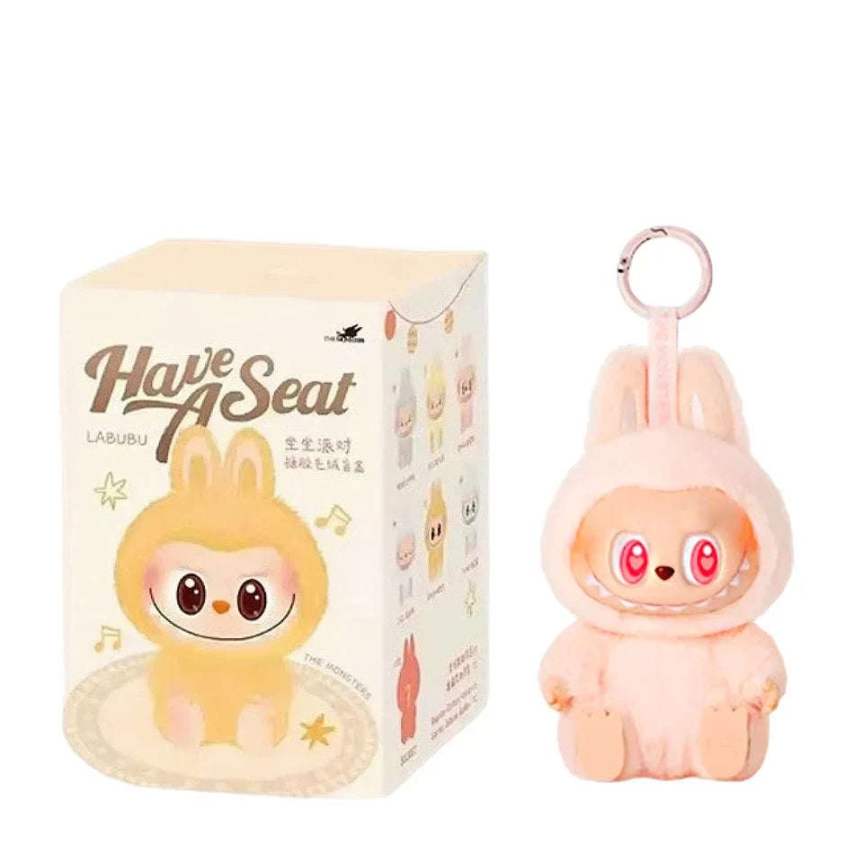 Hot Sales Anime Macaron Labubu Seat Series Keychain