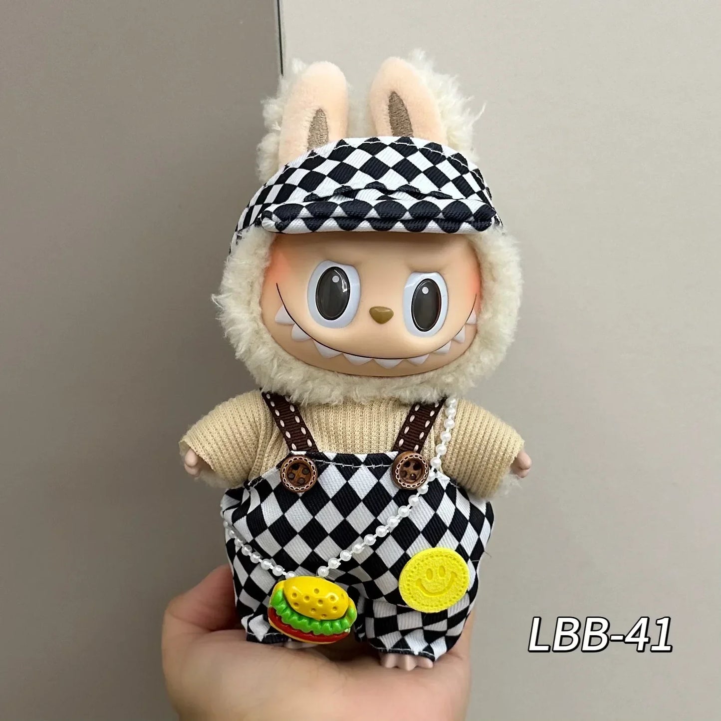 POP MART Labubu Doll 17cm Skirt Outfit Set
