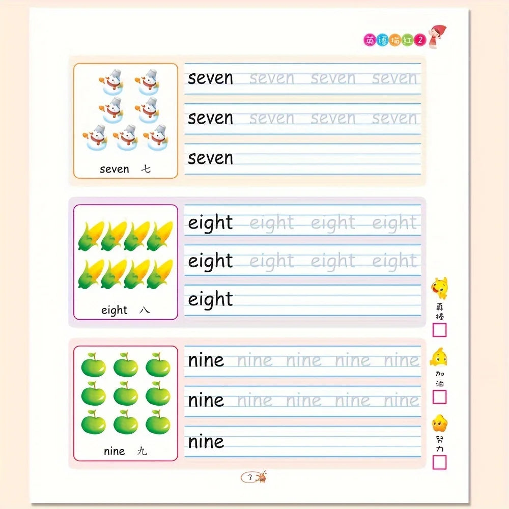 English ABC Writing Practice Books