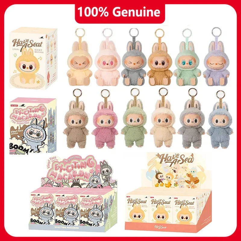 PopMart Labubu Has A Seat Macaron Vinyl Face Doll Pendant