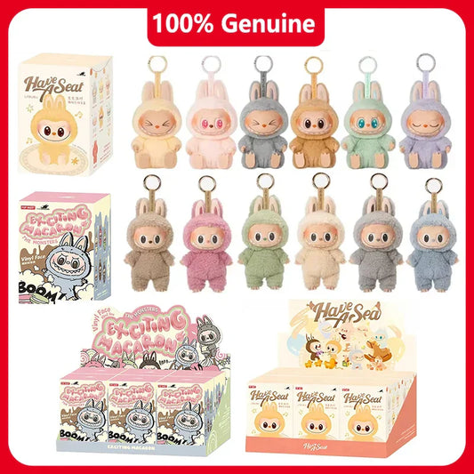 PopMart Labubu Has A Seat Macaron Vinyl Face Doll Pendant