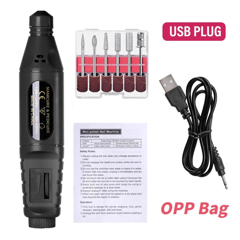 6-in-1 Electric Nail Drill Set