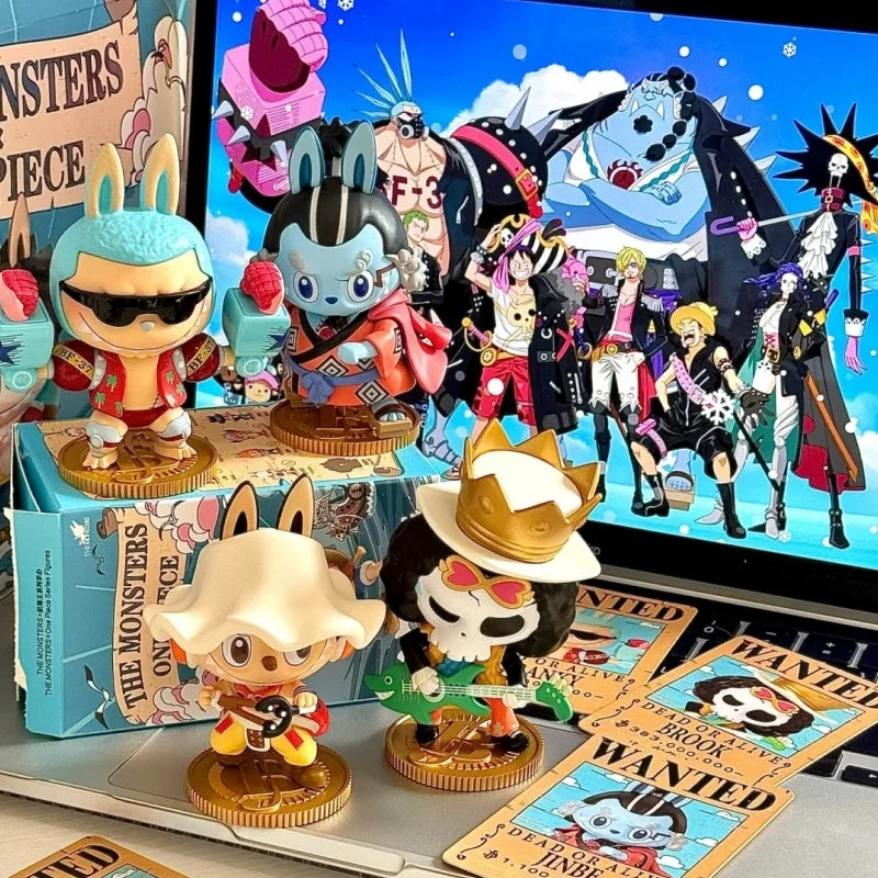 PopMart Labubu One Piece Anime Toy Set
