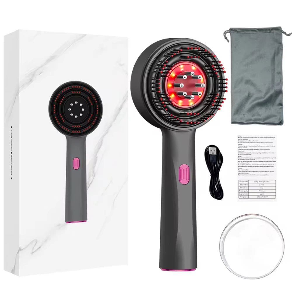 3-Mode Red Light Massage Comb