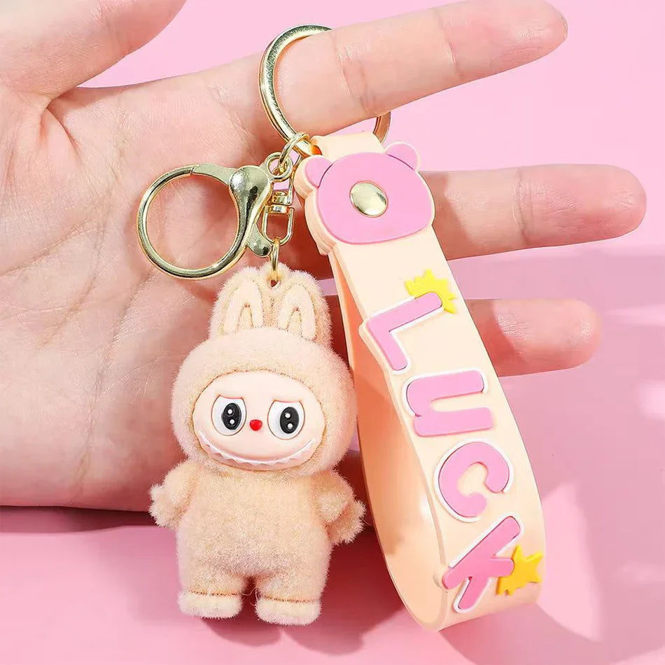 PopMart Labubu Sitting Doll Keychain Gift