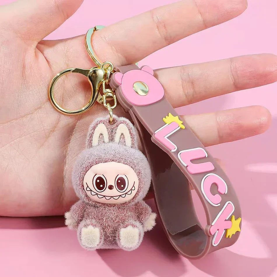 PopMart Labubu Sitting Doll Keychain Gift