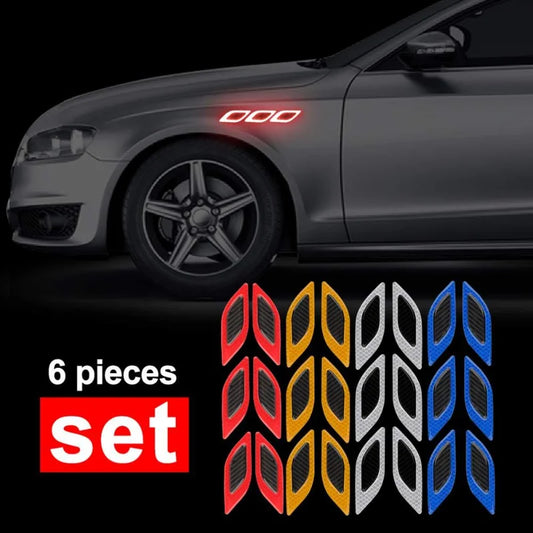 6-Pcs Carbon Fiber Bumper Strips