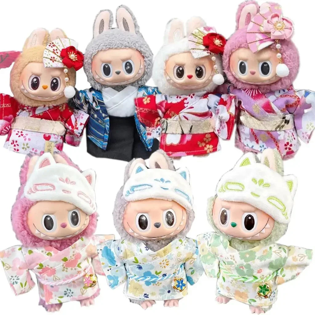 PopMart Labubu 15/17cm Summer Kimono Set