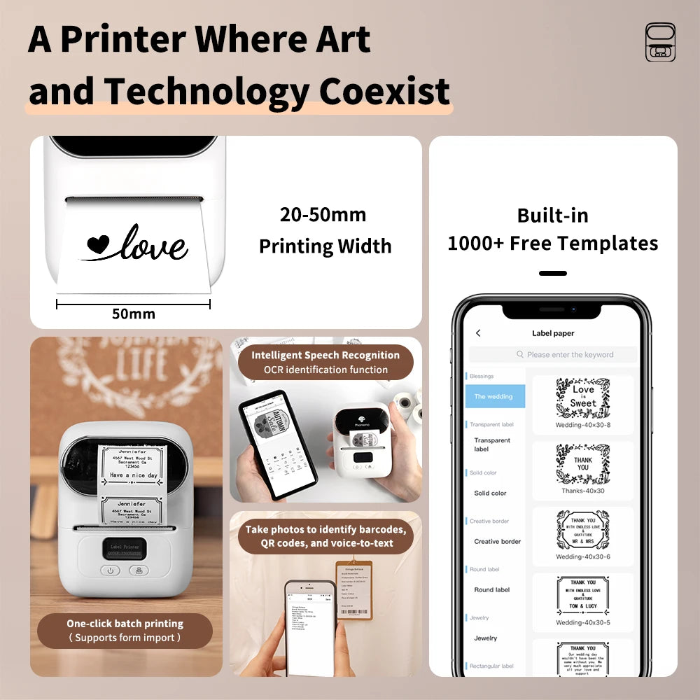 Phomemo M110 Mini Label Printer