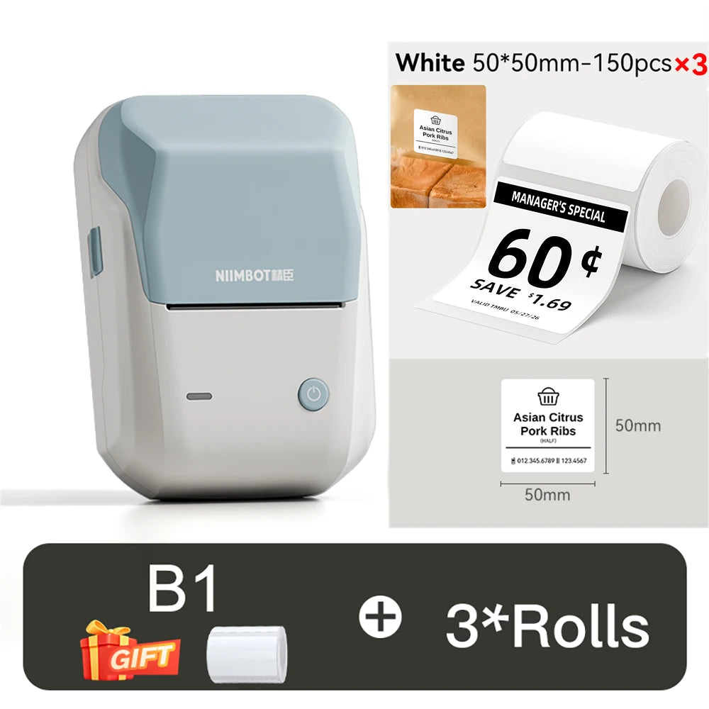 NIIMBOT B1 Portable Label Printer