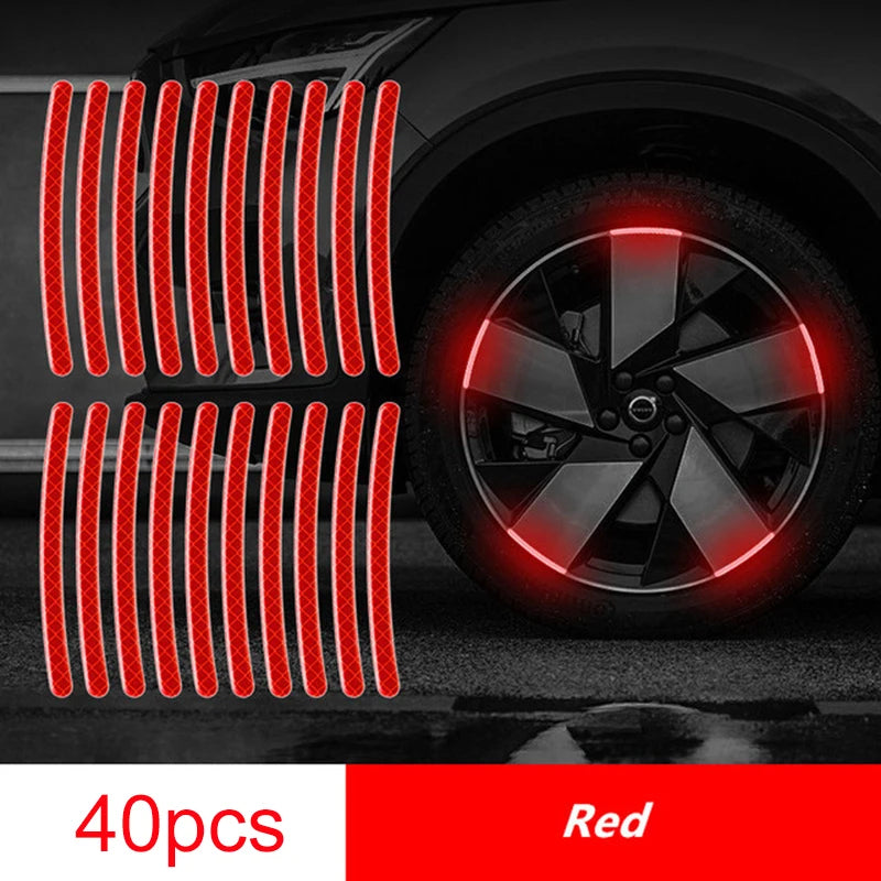 20pcs Car Wheel Reflective Strips