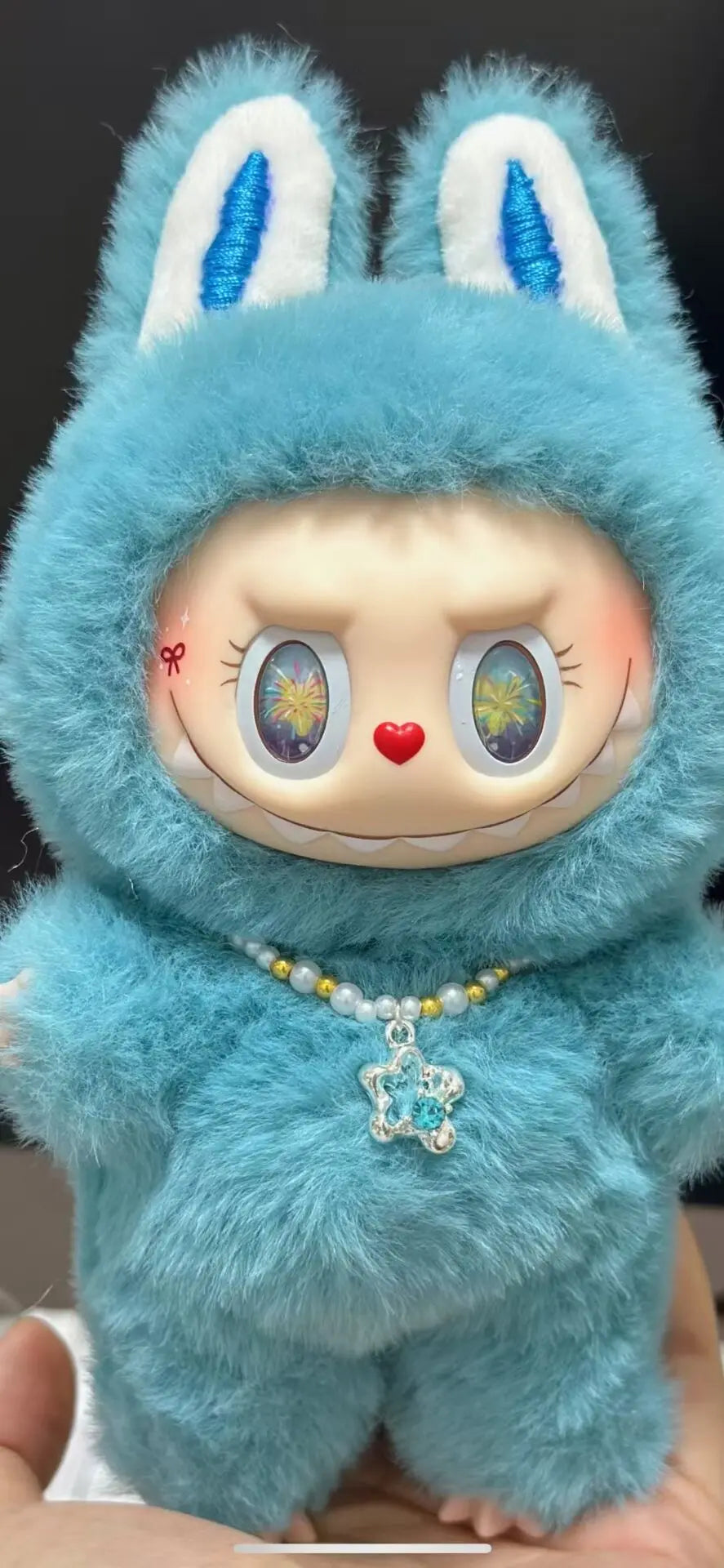 Popmart Labubu Mokoko 17cm The Monsters Keychain