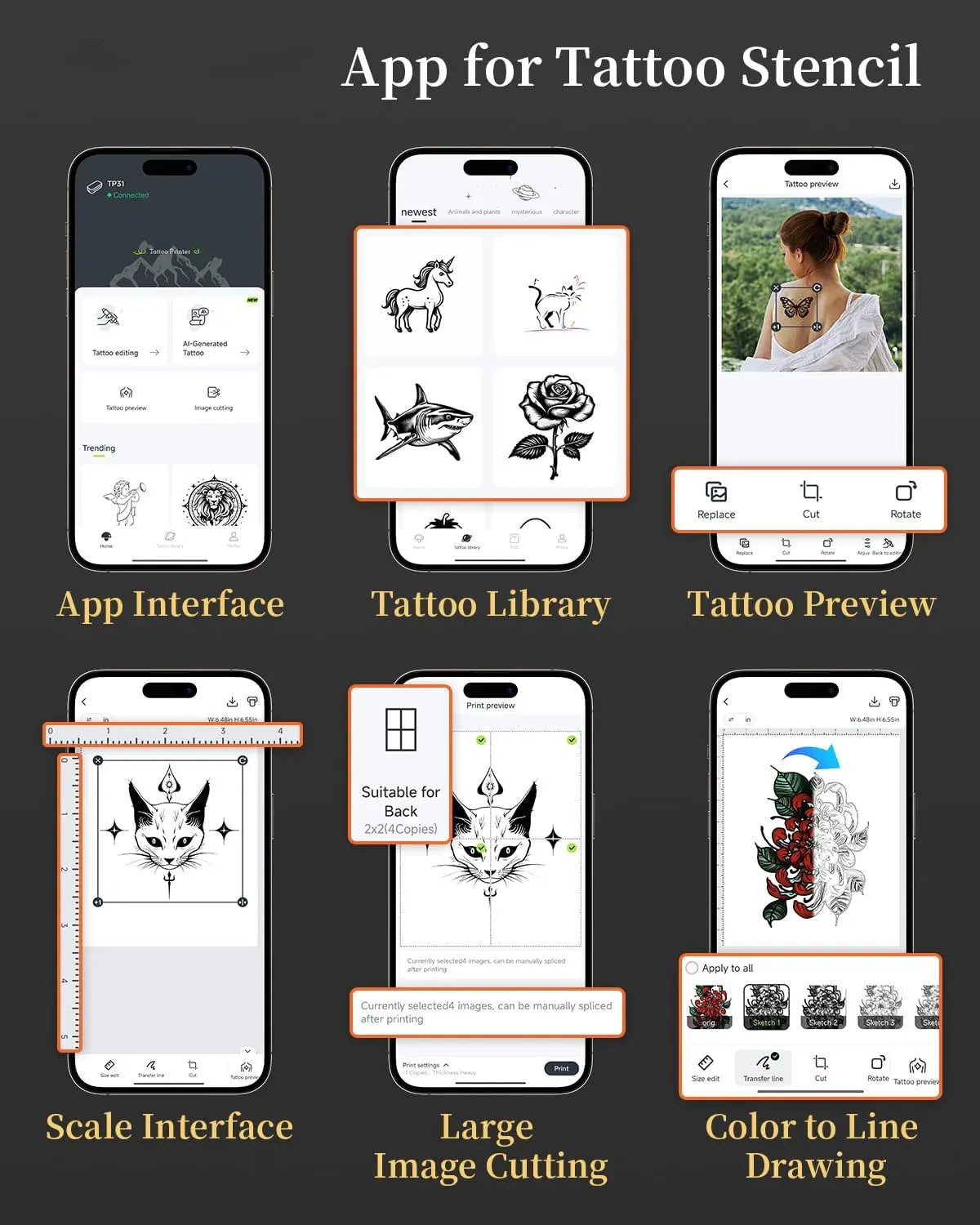 TP31 Wireless Thermal Tattoo Printer