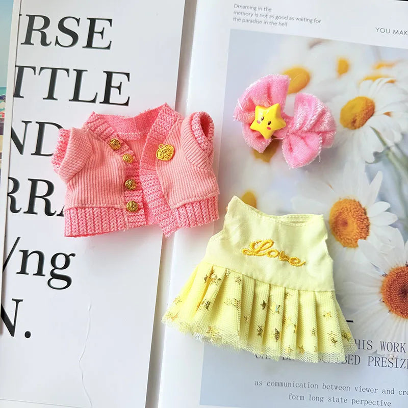 PopMart Labubu 17cm Plush Doll Clothes Set