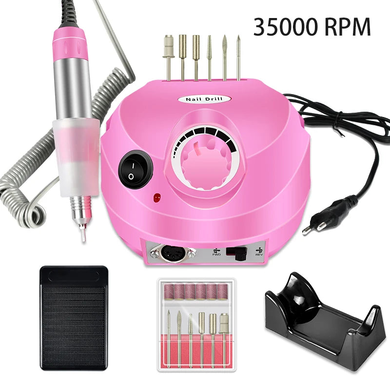 Professional 35000RPM Electric Nail Drill