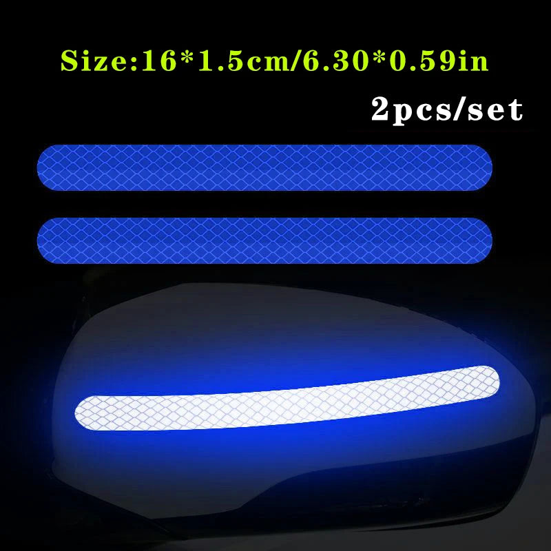 2pcs Car Reflective Safety Stickers