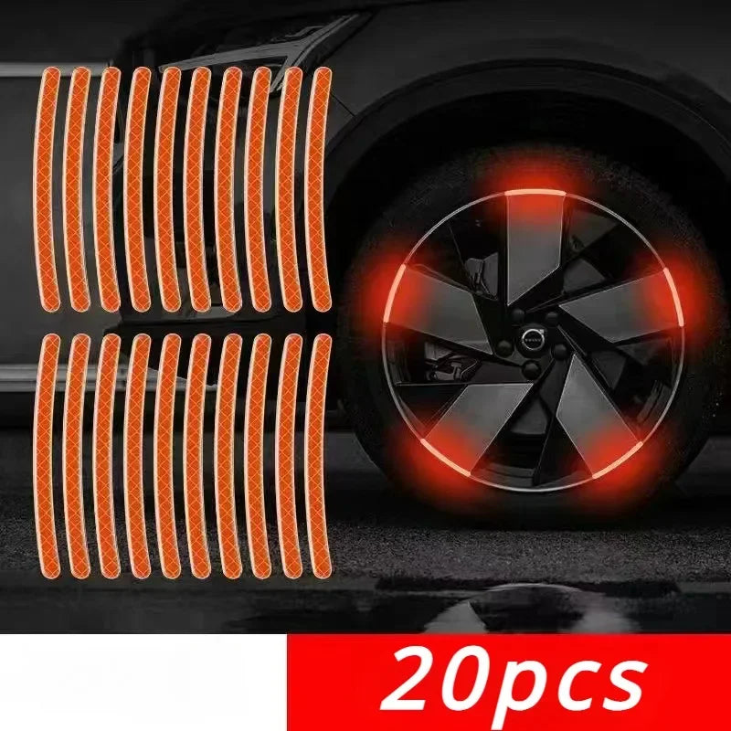 20pcs Car Wheel Reflective Stickers