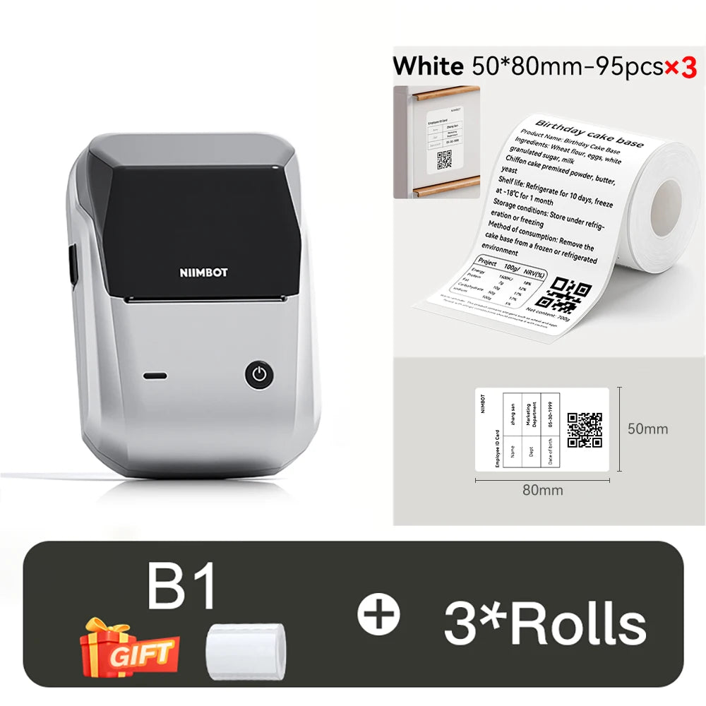 NIIMBOT B1 Portable Label Printer