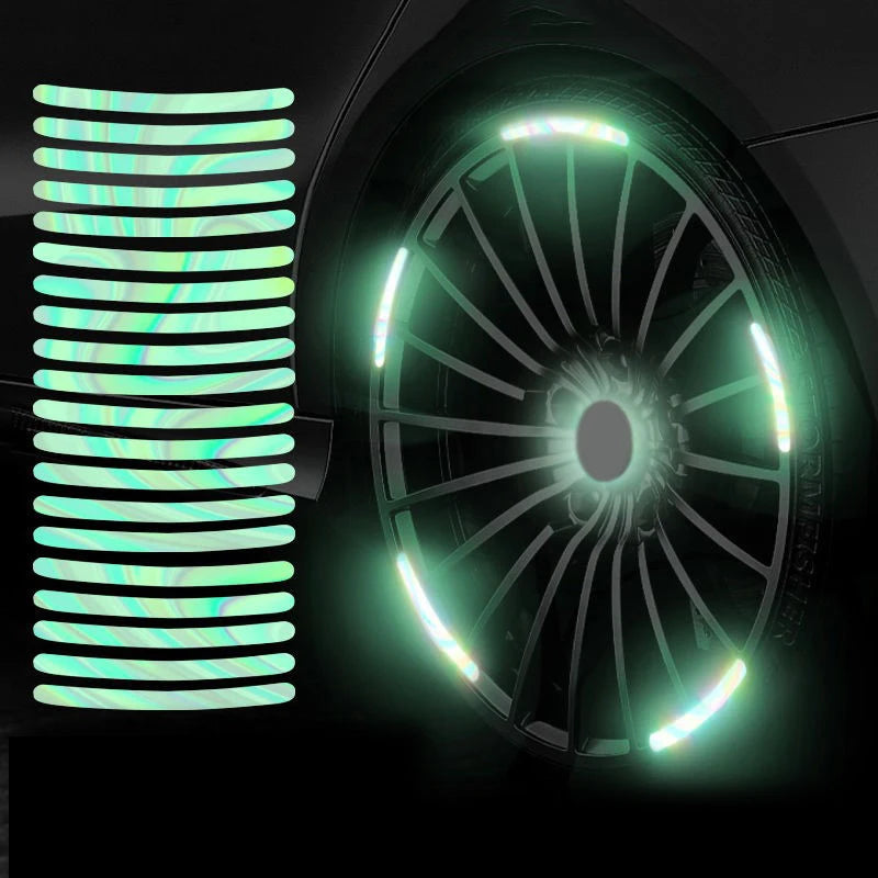 20pcs Car Wheel Reflective Strips