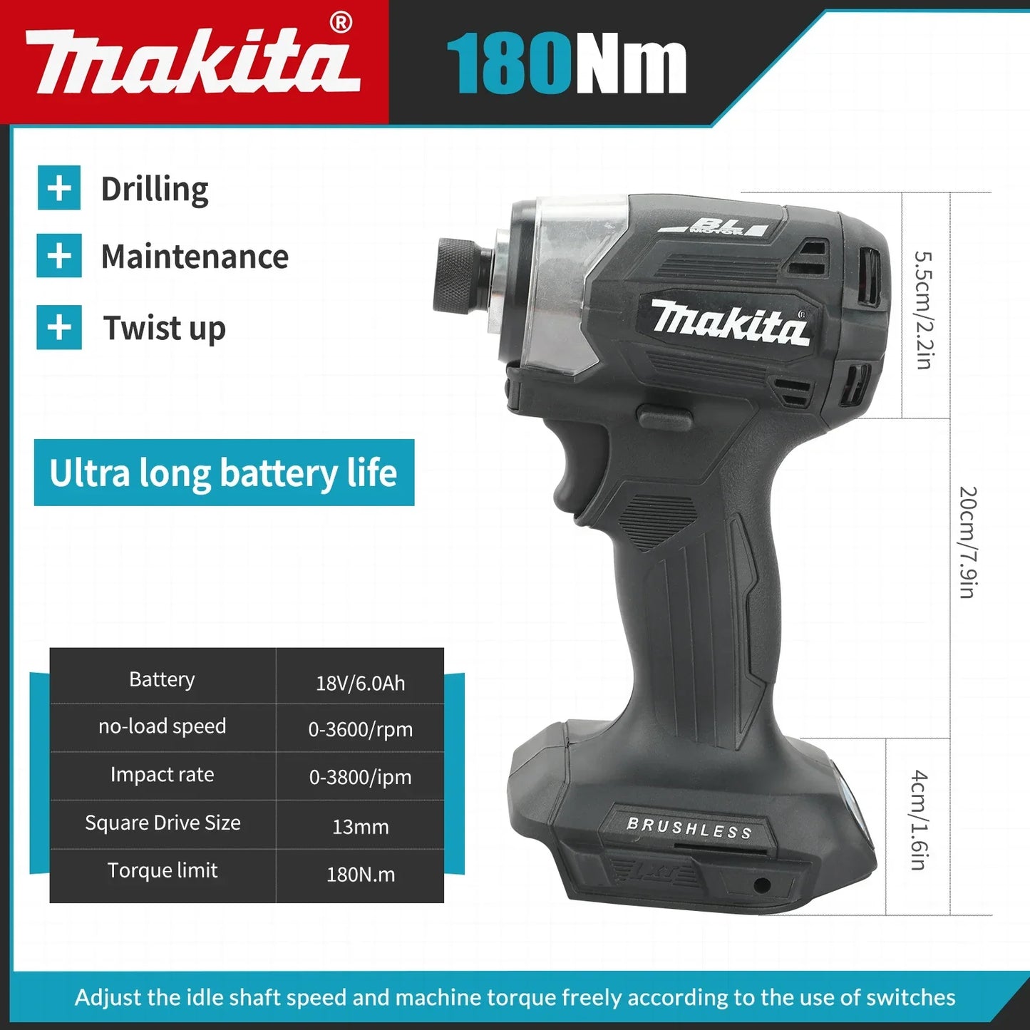 Makita DTD173 18V Impact Driver