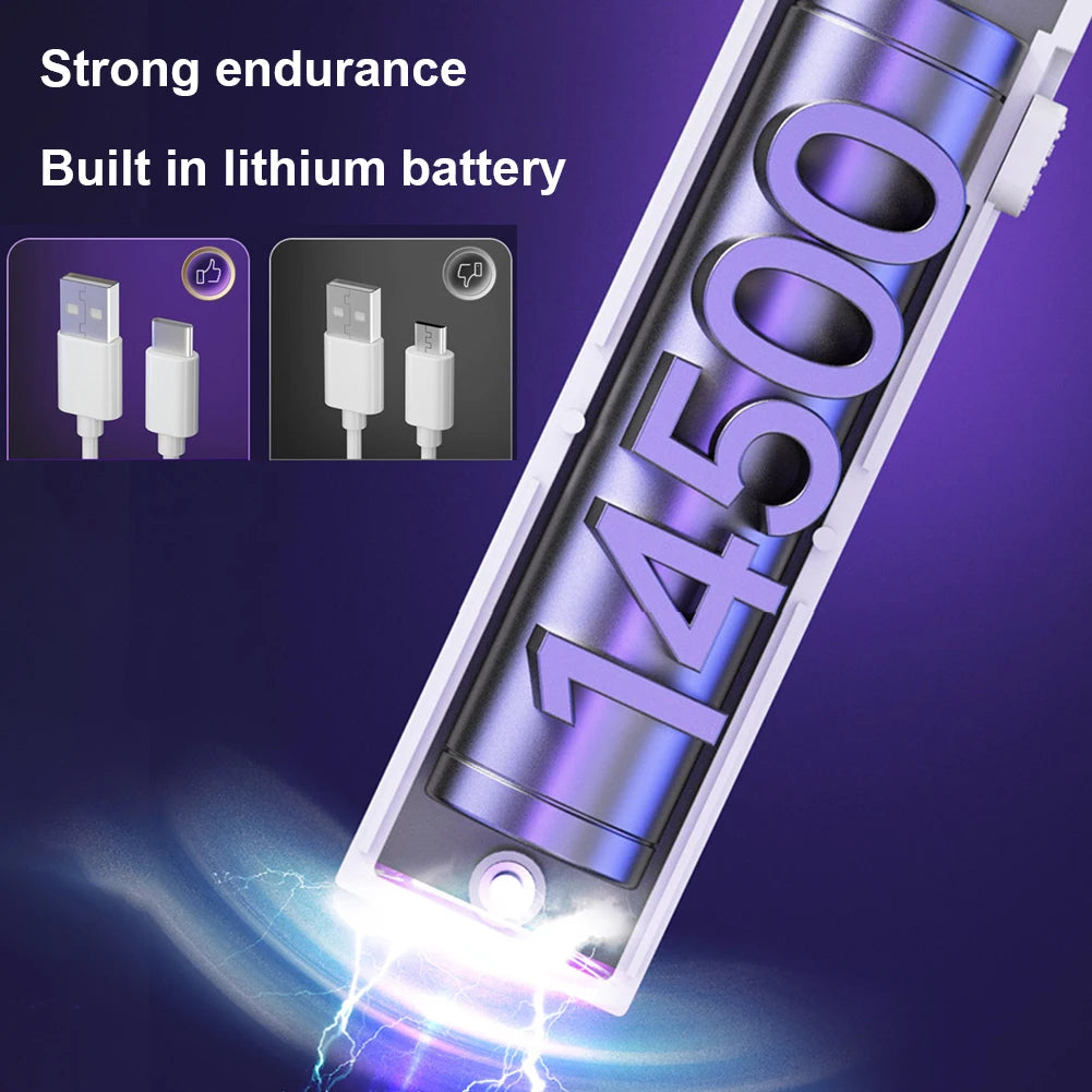 Handheld Electric Fly Swatter 3000V Bug Zapper Racket 2 in 1 Fly Swatter with USB Rechargeable Mosquito Killer Lamp Pest Control