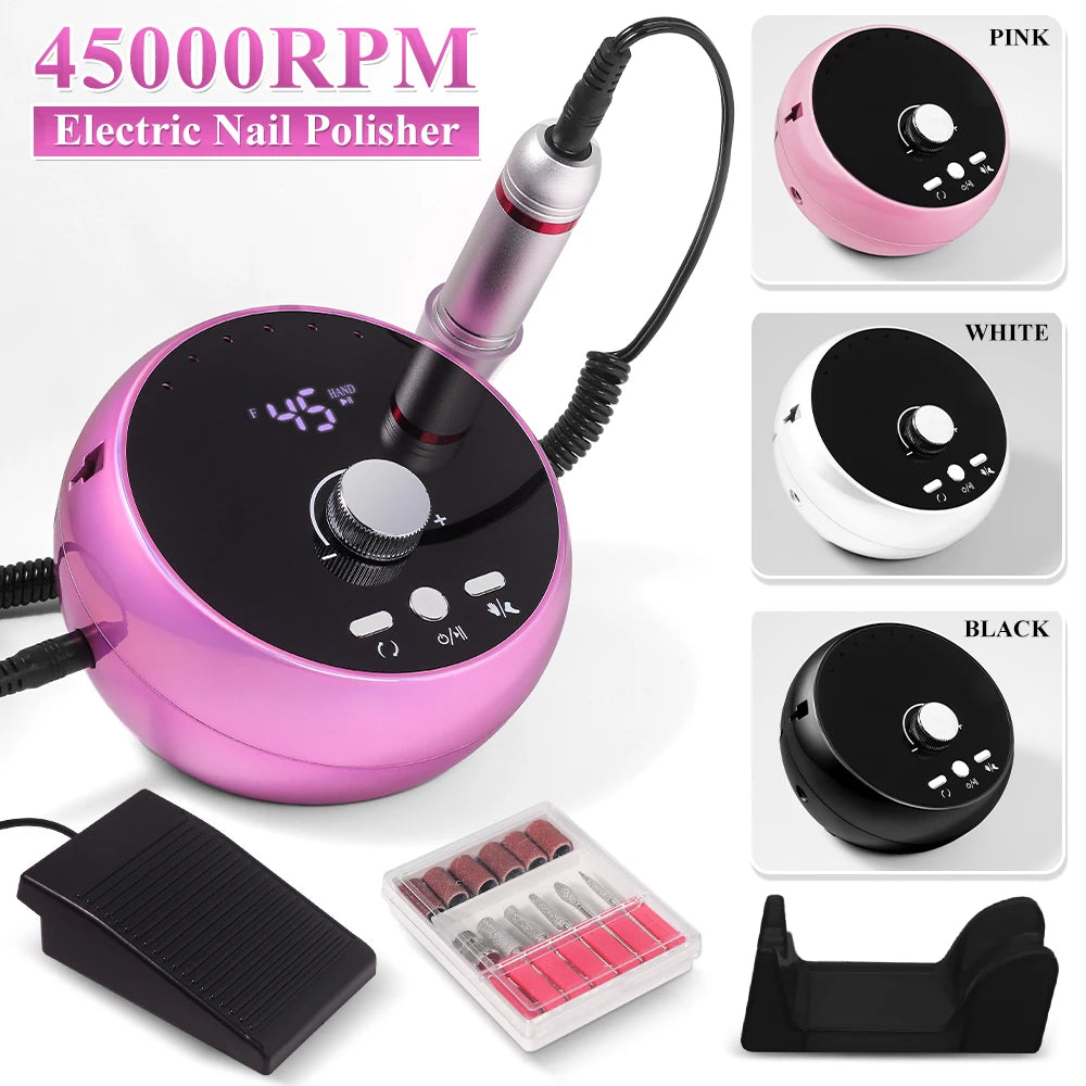 Professional 45000RPM Electric Nail Drill