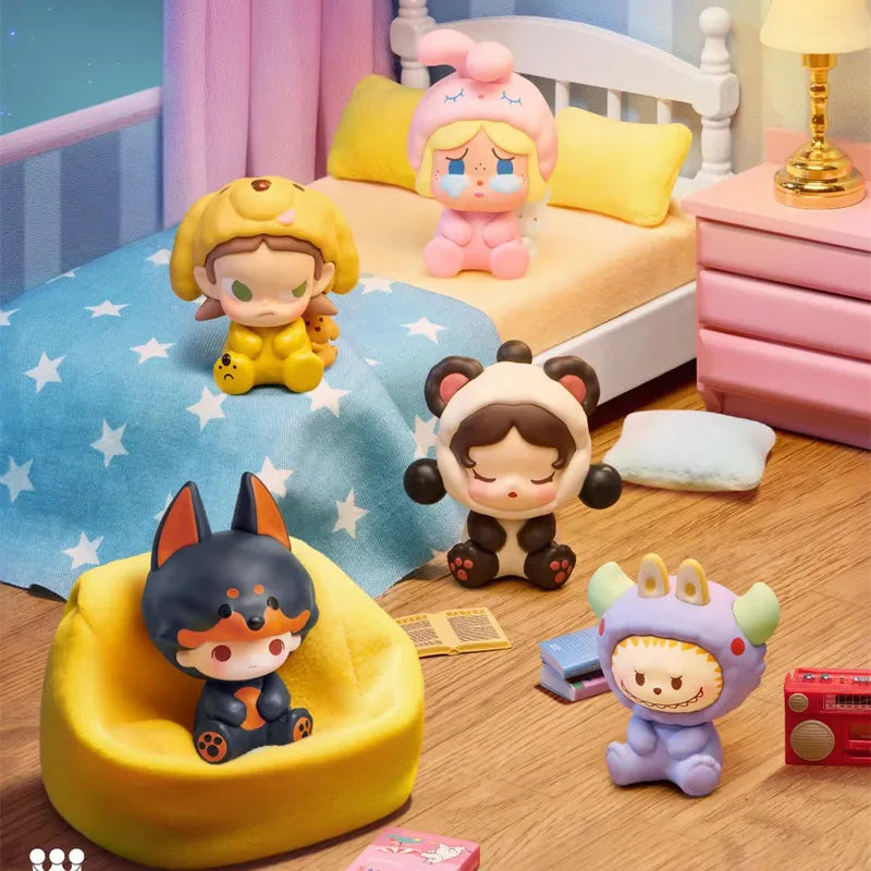 Popbean Animal Pajama Party Labubus Figure Gift