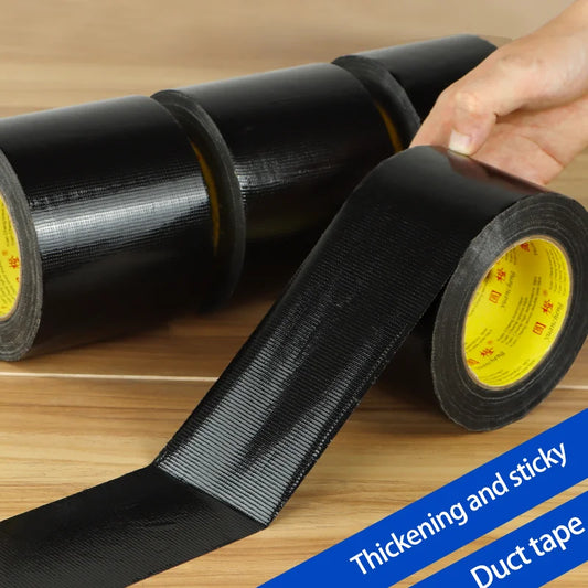Black Super Adhesive Fabric Tape