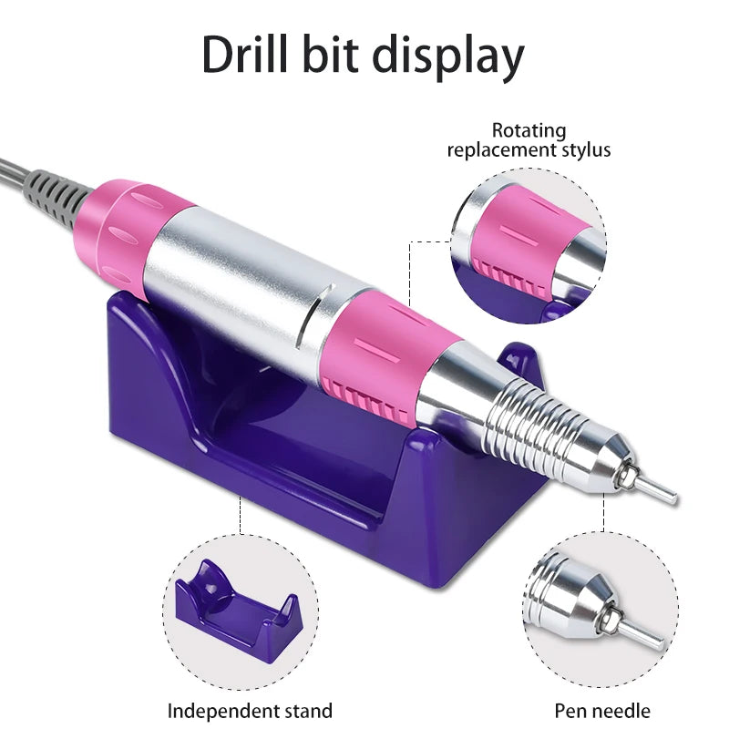 Professional 35000RPM Electric Nail Drill